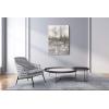 imageYihui Arts Canvas Wall Art Black White And Gold Foil Abstract Oil Painting Pictures Canvas For Home DecorationGrey 3