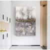 imageYihui Arts Canvas Wall Art Black White And Gold Foil Abstract Oil Painting Pictures Canvas For Home DecorationGrey 3
