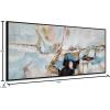 imageYihui Arts Contemporary Abstract Living Room Wall Art Hand Painted Modern Teal Color Canvas Painting Pictures for Bedroom Bathroom DecorAbstract Art