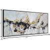 imageYihui Arts Contemporary Abstract Living Room Wall Art Hand Painted Modern Teal Color Canvas Painting Pictures for Bedroom Bathroom DecorBlack White Gold Art
