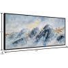 imageYihui Arts Contemporary Abstract Living Room Wall Art Hand Painted Modern Teal Color Canvas Painting Pictures for Bedroom Bathroom DecorBlue Art
