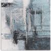 imageYihui Arts Contemporary Abstract Living Room Wall Art Hand Painted Modern Teal Color Canvas Painting Pictures for Bedroom Bathroom DecorSquare Arts