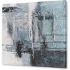 imageYihui Arts Contemporary Abstract Living Room Wall Art Hand Painted Modern Teal Color Canvas Painting Pictures for Bedroom Bathroom DecorSquare Arts