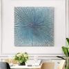 imageYihui Arts Contemporary Abstract Living Room Wall Art Hand Painted Modern Teal Color Canvas Painting Pictures for Bedroom Bathroom DecorTeal Art