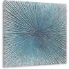 imageYihui Arts Contemporary Abstract Living Room Wall Art Hand Painted Modern Teal Color Canvas Painting Pictures for Bedroom Bathroom DecorTeal Art