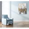 imageYihui Arts Modern Abstract Skyline Canvas Wall Artwork with Gold Foil Modern Oil Painting Pictures with Framed for Living Room Bedroom Bathroom DecorationGold Skyline 1