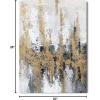 imageYihui Arts Modern Abstract Skyline Canvas Wall Artwork with Gold Foil Modern Oil Painting Pictures with Framed for Living Room Bedroom Bathroom DecorationGold Skyline 1
