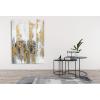 imageYihui Arts Modern Abstract Skyline Canvas Wall Artwork with Gold Foil Modern Oil Painting Pictures with Framed for Living Room Bedroom Bathroom DecorationGold Skyline