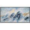 imageYihui Arts Contemporary Abstract Living Room Wall Art Hand Painted Modern Teal Color Canvas Painting Pictures for Bedroom Bathroom DecorBlue Art