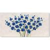 imageYihui Arts 3D White Flower Canvas Wall Art Hand Painted Grey Paintings Vertical Artwork for Living Room Bedroom Hallway DecorationBlue Flower