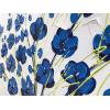 imageYihui Arts 3D White Flower Canvas Wall Art Hand Painted Grey Paintings Vertical Artwork for Living Room Bedroom Hallway DecorationBlue Flower