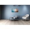 imageYihui Arts 3D White Flower Canvas Wall Art Hand Painted Grey Paintings Vertical Artwork for Living Room Bedroom Hallway DecorationBrown Flower
