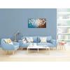 imageYihui Arts 3D White Flower Canvas Wall Art Hand Painted Grey Paintings Vertical Artwork for Living Room Bedroom Hallway DecorationBrown Flower