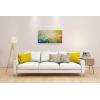 imageYihui Arts 3D White Flower Canvas Wall Art Hand Painted Grey Paintings Vertical Artwork for Living Room Bedroom Hallway DecorationColorful Flower