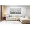 imageYihui Arts 3D White Flower Canvas Wall Art Hand Painted Grey Paintings Vertical Artwork for Living Room Bedroom Hallway DecorationFlower Garden
