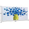 imageYihui Arts 3D White Flower Canvas Wall Art Hand Painted Grey Paintings Vertical Artwork for Living Room Bedroom Hallway DecorationFlower In Vase
