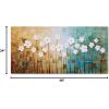 imageYihui Arts 3D White Flower Canvas Wall Art Hand Painted Grey Paintings Vertical Artwork for Living Room Bedroom Hallway DecorationGreen Flower