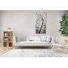 imageYihui Arts 3D White Flower Canvas Wall Art Hand Painted Grey Paintings Vertical Artwork for Living Room Bedroom Hallway DecorationGrey Flower