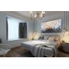 imageYihui Arts 3D White Flower Canvas Wall Art Hand Painted Grey Paintings Vertical Artwork for Living Room Bedroom Hallway DecorationWhite Flower