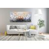 imageYihui Arts 3D White Flower Canvas Wall Art Hand Painted Grey Paintings Vertical Artwork for Living Room Bedroom Hallway DecorationWhite Flower