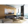 imageYihui Arts 3D White Flower Canvas Wall Art Hand Painted Grey Paintings Vertical Artwork for Living Room Bedroom Hallway DecorationWhite Flower