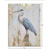 imageYihui Arts Bird Canvas Wall Art  Heron Painting with Gold Foil for Farmhouse Living Room DecorHeron with Gold