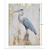 imageYihui Arts Bird Canvas Wall Art  Heron Painting with Gold Foil for Farmhouse Living Room DecorHeron with Gold