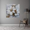 imageYihui Arts Canvas Wall Art Daisy White Bloosom Flowers Artwork Painting Prints Modern Floral Picture Framed for Bedroom Kitchen Dinning Room Office Home DecorGray Rose