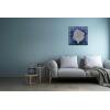 imageYihui Arts Coastal Wall Art Hand Painted Navy Blue and White Tree Pictures Modern Abstract Canvas Artwork for Living Room Bedroom Dinning Decoration