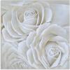imageYihui Arts White Flower Canvas Wall Art with Textured  Square Artwork for Bedroom Over Bed DecorWhite Flower