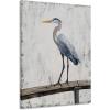 imageYihui Arts Bird Canvas Wall Art  Heron Painting with Gold Foil for Farmhouse Living Room DecorHeron