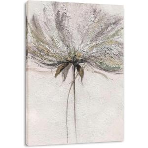imageYihui Arts Canvas Wall Art Daisy White Bloosom Flowers Artwork Painting Prints Modern Floral Picture Framed for Bedroom Kitchen Dinning Room Office Home DecorSand Flower