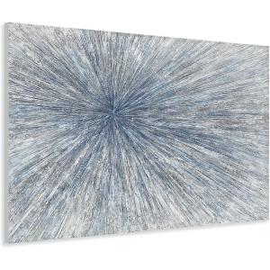 imageYihui Arts Abstract Sunshine Wall Art  HandPainted Square Painting for Office Hallway Fireplace Decor with Stunning Artwork and PicturesBlue Abstract