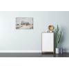imageYihui Arts Famrhouse Wall Art with Textured Old Barn Paintings Modern Abstract Rustic Artwork for Living Room Bedroom BathroomBlue Barn