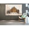 imageYihui Arts Famrhouse Wall Art with Textured Old Barn Paintings Modern Abstract Rustic Artwork for Living Room Bedroom BathroomOld Barn