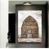 imageYihui Arts Famrhouse Wall Art with Textured Old Barn Paintings Modern Abstract Rustic Artwork for Living Room Bedroom BathroomVertical Barn