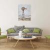 imageYihui Arts Famrhouse Wall Art with Textured Old Barn Paintings Modern Abstract Rustic Artwork for Living Room Bedroom BathroomWindmill
