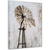 imageYihui Arts Famrhouse Wall Art with Textured Old Barn Paintings Modern Abstract Rustic Artwork for Living Room Bedroom BathroomWindmill A