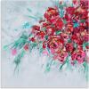 imageYihui Arts Red Poppy Canvas Wall Art  Teal Leaf Painting with Gold Foil and Textured Decor for a Mesmerizing Home AccentPoppy