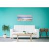 imageYihui Arts Beach Canvas Wall Art with Textured Beautiful Ocean Paintings Modern Abstract Coastal Artwork with Happy Bird Picturs for Living Room Bedroom Kitchen DecorBlue Beach
