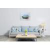 imageYihui Arts Beach Canvas Wall Art with Textured Beautiful Ocean Paintings Modern Abstract Coastal Artwork with Happy Bird Picturs for Living Room Bedroom Kitchen DecorGreen Boat