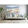 imageYihui Arts Beach Canvas Wall Art with Textured Beautiful Ocean Paintings Modern Abstract Coastal Artwork with Happy Bird Picturs for Living Room Bedroom Kitchen DecorBeach