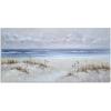 imageYihui Arts Beach Canvas Wall Art with Textured Beautiful Ocean Paintings Modern Abstract Coastal Artwork with Happy Bird Picturs for Living Room Bedroom Kitchen DecorBlue Beach
