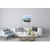 imageYihui Arts Beach Canvas Wall Art with Textured Beautiful Ocean Paintings Modern Abstract Coastal Artwork with Happy Bird Picturs for Living Room Bedroom Kitchen DecorGreen Boat