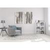 imageYihui Arts Abstract Canvas Wall Art Pictures Thick Texture Grey with Gold Foil Paintings Hand Painted by Professional Artist For Dinning Room DecorationGrey 2