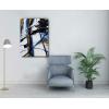 imageYihui Arts Abstract Canvas Wall Art Pictures Thick Texture Grey with Gold Foil Paintings Hand Painted by Professional Artist For Dinning Room DecorationBlue