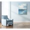 imageYihui Arts Abstract Canvas Wall Art Pictures Thick Texture Grey with Gold Foil Paintings Hand Painted by Professional Artist For Dinning Room DecorationBlue 2