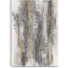 imageYihui Arts Abstract Canvas Wall Art Pictures Thick Texture Grey with Gold Foil Paintings Hand Painted by Professional Artist For Dinning Room DecorationGrey 1