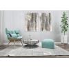imageYihui Arts Abstract Canvas Wall Art Pictures Thick Texture Grey with Gold Foil Paintings Hand Painted by Professional Artist For Dinning Room DecorationGrey 1