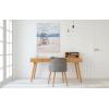 imageYihui Arts Ocean Canvas Wall Art with Textured Abstract Beach Paintings with Ladder and Umbrella Contemporary Coastal Pictures with Blue Color for Living Room Bedroom Bathroom DecorBeach With Ladder